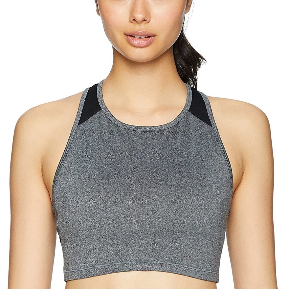 Womens Medium Impact Longline Sports Bra with Cups